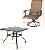 NUU GARDEN Outdoor Dining Set 5-Piece Patio Set - Image 2