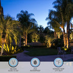 LEONLITE 12W/7.3W/3.7W Dimmable 5CCT LED Low Voltage Landscape Lights, Wall - Image 7