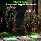 Solar Garden Lights Outdoor Decorative Waterproof, 69LED Swaying Tree Solar - Image 5