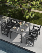 SERWALL Outdoor Expandable Dining Table 60" - Image 9