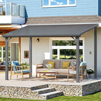 AECOJOY 12' x 8' Outdoor Hardtop Gazebo Pergola by AECOJOY