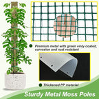 60"/40"/24" Metal Moss Pole, D Shape Sphagnum Moss Pole, Moss Poles - Image 4