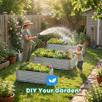 Quictent Galvanized Tall Raised Garden Bed Kit, - Image 6