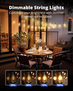 VIPAR Outdoor String Lights 25FT LED Patio Lights IPX5 Waterproof - Image 4