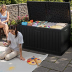 JUMMICO 250 Gallon Outdoor Resin Deck Box - Image 6