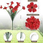 24 Red Bundles Artificial Flowers - Image 2