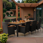 Greesum 9 Pieces Outdoor Patio Dining Set, Conversation Sets - Image 3