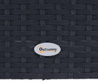 Outsunny 4 Piece Wicker Patio Furniture Set - Image 9