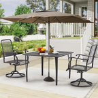 AECOJOY 39.4" Outdoor Patio Dining Table - Image 7