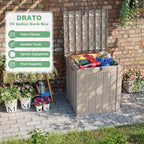 DRATO 50 Gallon Deck Box, Outdoor Storage Box - Image 2