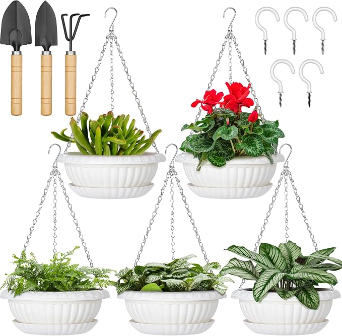 Hanging Planters, Hanging Plant Pots Baskets by REPICLIFE