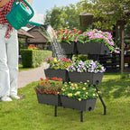 Raised Garden Beds with 6 Garden Planter Boxes Indoor Outdoor Vertical Raised - Image 3