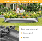 Garden 6x3x1ft Galvanized Raised Garden Bed Kit - Image 4