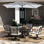 JEAREY 6.5x10 ft Rectangular Patio Umbrellas Rectangle Outdoor Umbrella - Image 4