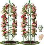 2 Pack Garden Obelisk Trellis for Climbing Plants, Tower Potted Cages Plant by Monirsen