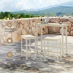 Outdoor Bar Table, Waterproof HDPS Slatted Top, Weather Resistant, Hot Tub - Image 7