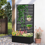 Metal Raised Garden Bed with Trellis, Planter Box by Gawicpy