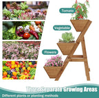 Small Raised Garden Bed, 3 Tier Vertical Garden Planter - Image 3