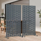 Casaphoria Metal Privacy Screen Outdoor, Drakgrey-Brick - Image 3