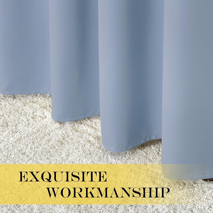 NICETOWN Blackout Curtains 54 Inches Long, Thermal Insulated Room Darkening - Image 5
