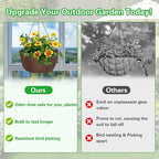 Hanging Baskets for Plants Outdoor, 12 Inch 3 Pack Hanging Planters for Outdoor - Image 3