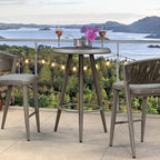 PURPLE LEAF Counter Height Bar Stools Table Dining Table - Image 9