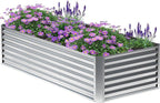 6x2x2FT Galvanized Raised Garden Bed, Planter Raised Beds-Metal Garden Box by Home