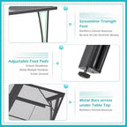 AECOJOY39.4 Outdoor Patio Dining Table and Chairs Set - Image 4
