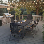 70 Inch Outdoor Patio Dining Table - Image 2
