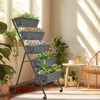 GENMOUS 5 Tier Raised Garden Bed Tall 45FT Vertical Elevated Garden Planter - Image 9
