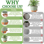 2 Pack 10 inch Plant Pots, Plastic Self Watering Planters - Image 8