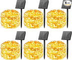 Brightown Outdoor Solar String Lights, 6 Pack 33Feet 100 Led Solar Powered by Brightown