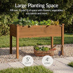 Best Choice Products 48 x 24 x 30 Inches Raised Garden Bed, Elevated Wood - Image 3