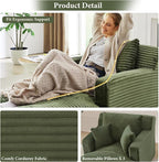 65.4" Chaise Lounge Chair Indoor, Oversized Boneless Couch Comfy Upholstered - Image 5