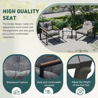 Outdoor Wicker Patio Furniture Set, Rattan Sectional Sofa Set - Image 3
