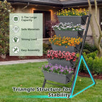 COSTWAY Vertical Raised Garden Bed, 5 Tier Planter Box - Image 5