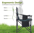 ALPHA CAMP Heavy Duty Camping Chair 500LBS Capacity, Oversized Folding Chair - Image 6