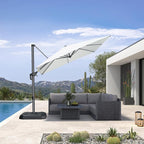 PURPLE LEAF 8 Feet Patio Umbrella Outdoor Cantilever Square Umbrella Aluminum - Image 2