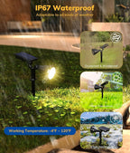 Solar Spot Lights for Outside, 21 LED Outdoor Solar Lights for Yard, 4 Pack - Image 3