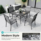 Pamapic 5-Piece Outdoor Dining Set, Patio Dining Set - Image 3