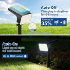 LANSOW 12 Pack Solar Spot Lights Outdoor Waterproof IP67, Solar Landscape - Image 7