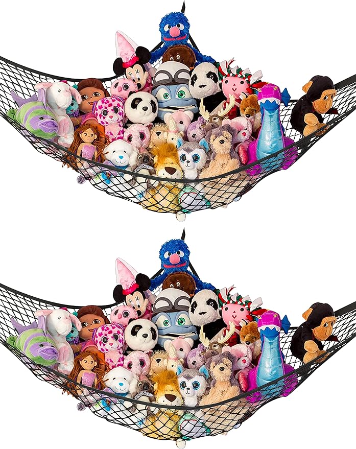 Lilly's Love Stuffed Animal Hammock | Corner Hanging Organizer, Toy Storage by LillysLove