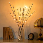 Vanthylit 3PK 30" Brown Lighted Twig Branches Pathway Light 60 LED Warm White by Vanthylit
