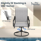 PHI VILLA Outdoor Patio Dining Set - Image 2