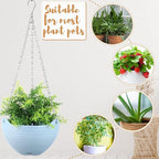Zopeal 16 Pack Self Watering Hanging Planters, 8 Inch, Resin Material - Image 7