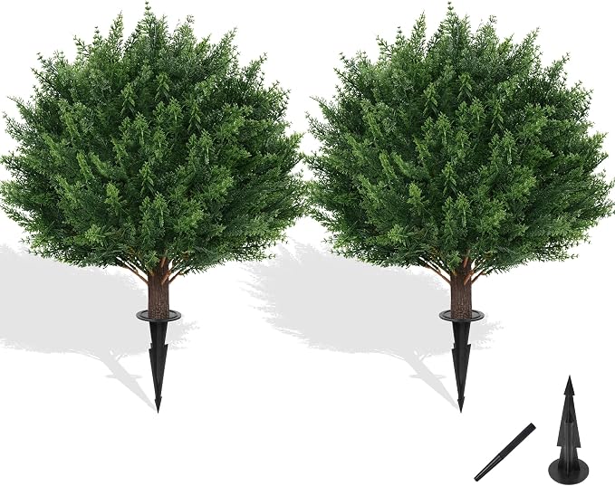 Artificial Cypress Topiary Tree by FEELTHENEWWORLD