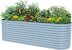 32" Extra Tall Raised Garden Bed Kits, 2.5 x 9.5 x 2.7ft Deep Root 10 in 1 by VegoGarden