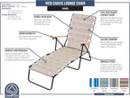 Camp & GO 4-Position Folding Web Lawn Chair Outdoor Lounger - Image 7