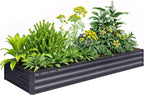 Outsunny Galvanized Raised Garden Bed, by Outsunny