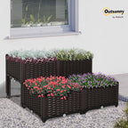 Outsunny 4 Piece Raised Garden Bed - Image 2